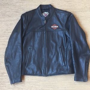 Harley-Davidson Leather Cafe Racer Riding Jacket
